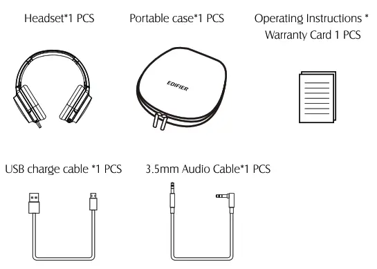 EDIFIER Wireless Stereo Headphones - box