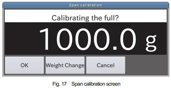 AND AD 4412 CW Weighing Indicator - Adjusting the weight 5
