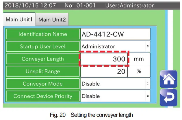 AND AD 4412 CW Weighing Indicator - Conveyer length 3