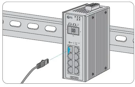 FS IES3110-8TF L2+ Managed Industrial Switch 12