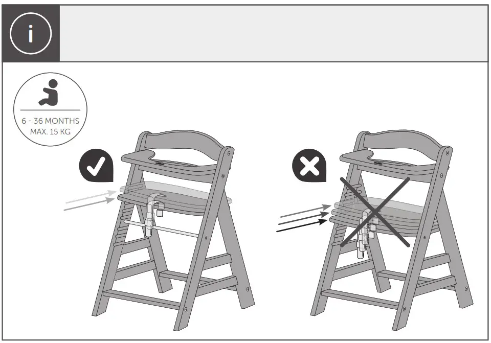 hauck 372414 Alpha Pop Wooden High Chair - Product Overview 25