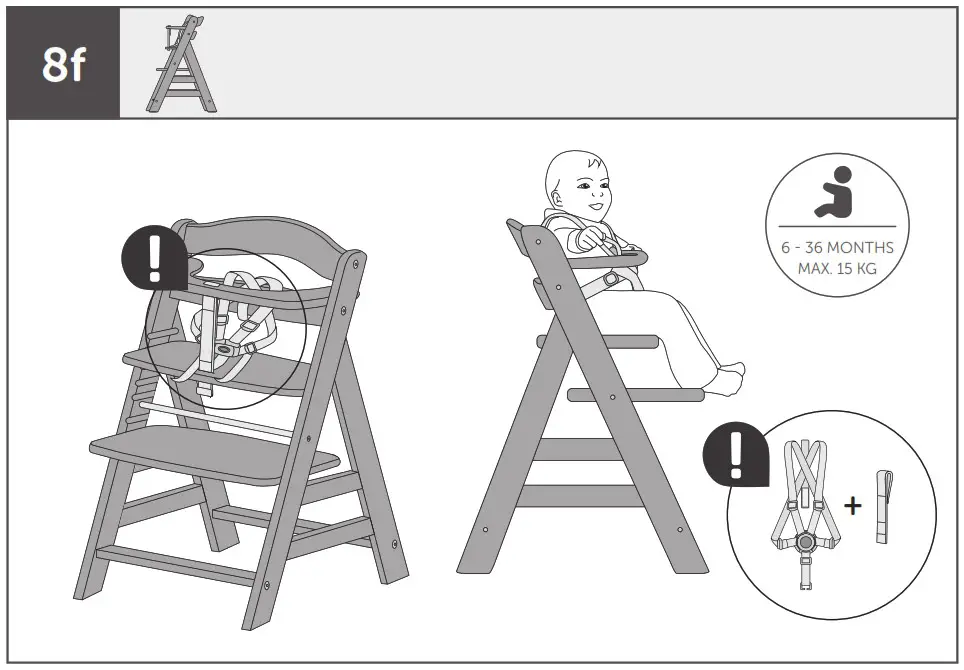hauck 372414 Alpha Pop Wooden High Chair - Product Overview 41