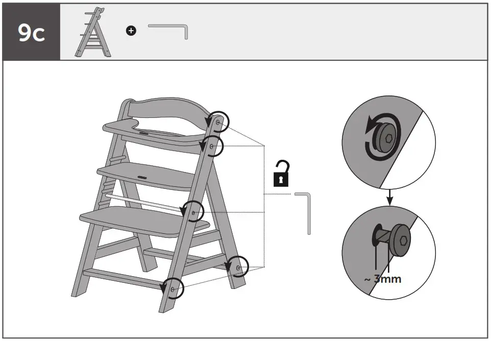 hauck 372414 Alpha Pop Wooden High Chair - Product Overview 45