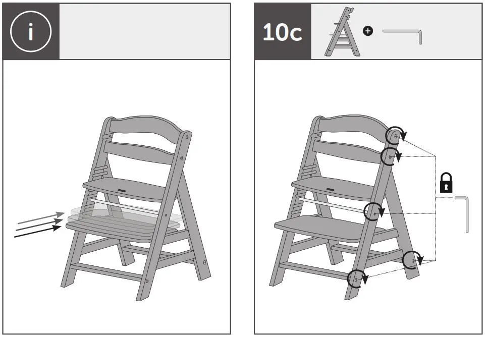 hauck 372414 Alpha Pop Wooden High Chair - Product Overview 49