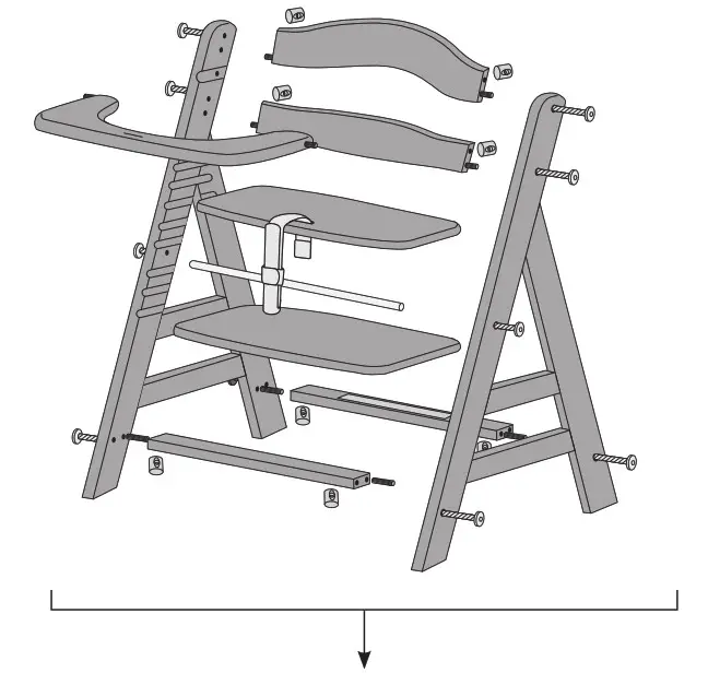 hauck 372414 Alpha Pop Wooden High Chair - Product Overview 5