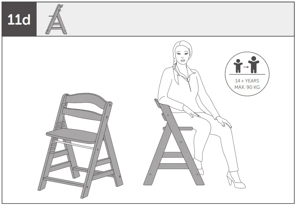 hauck 372414 Alpha Pop Wooden High Chair - Product Overview 54