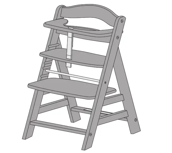 hauck 372414 Alpha Pop Wooden High Chair - Product Overview 6