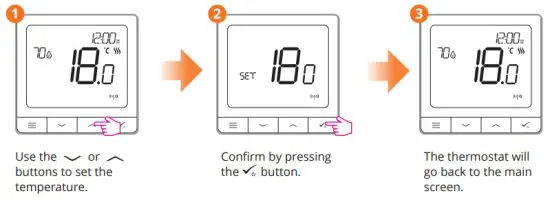 Continal SQ610 Quantum Digital Thermostat - Operating Quantum digital thermostat