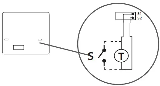 Continal SQ610 Quantum Digital Thermostat - Sensor diagram