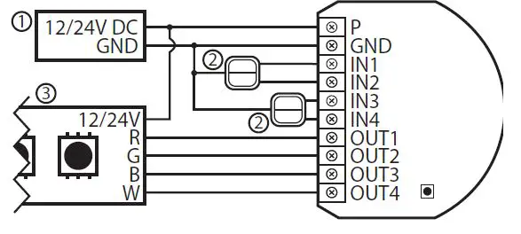 FIBARO FGRGBW-442 Z-Wave Plus RGBW 2 LED Micro Controller 2