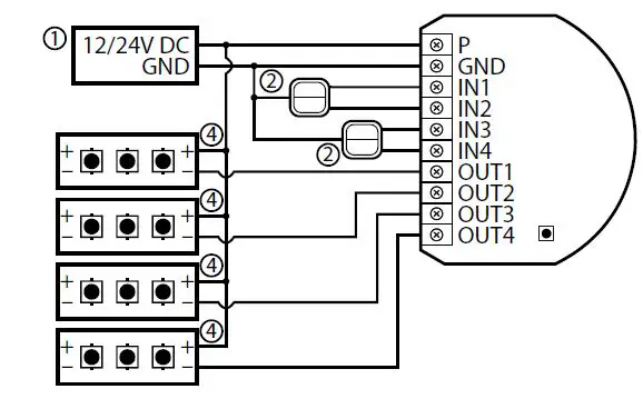 FIBARO FGRGBW-442 Z-Wave Plus RGBW 2 LED Micro Controller 3