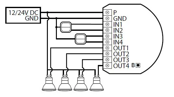FIBARO FGRGBW-442 Z-Wave Plus RGBW 2 LED Micro Controller 4.