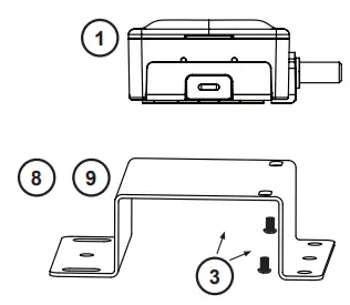 automatic TECHNOLOGY Garage Door Lock 100040 -mounting bracket