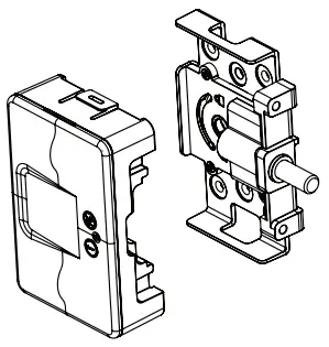 automatic TECHNOLOGY Garage Door Lock 100040 - mounting on door