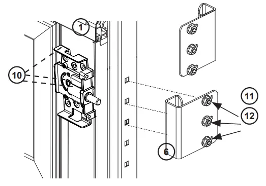 automatic TECHNOLOGY Garage Door Lock 100040 - mounting position