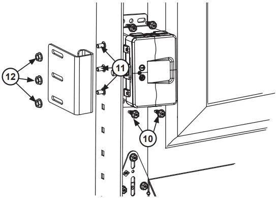 automatic TECHNOLOGY Garage Door Lock 100040 - mounting position1