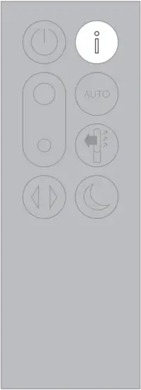 dyson DP04 - Information menu