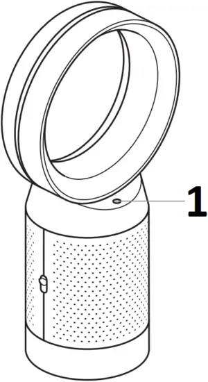 dyson DP04 - Using machine 1