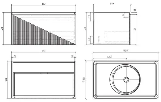 Wellis 9687 Bathroom Cabinet - Fixed Accessories0101