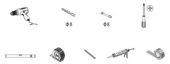 Wellis 9687 Bathroom Cabinet - Tools