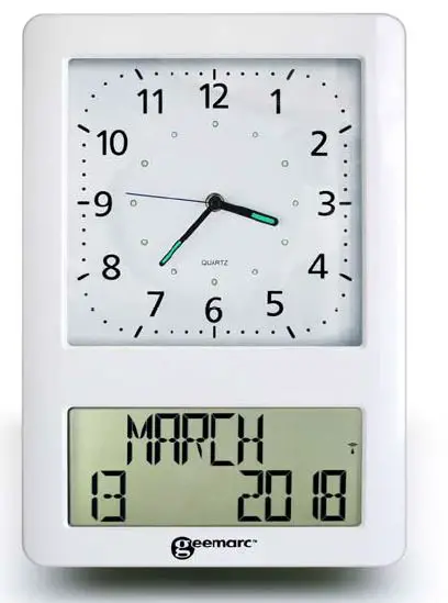 geemarc- VISO 50- Extra- Large- Atomic -Analogue- Clock -FIG 1