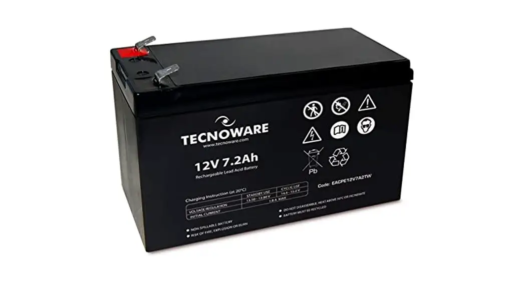 Tecnoware Lead Sealed Battery 12 V Capacity 7 Ah User Guide Tecnoware Lead Sealed Battery 12 V Capacity 7 Ah User Guide