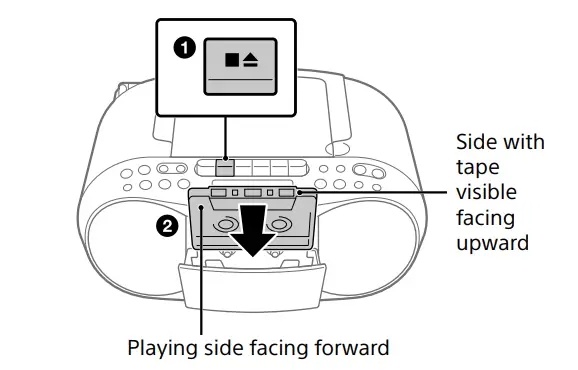 Sony Stereo CDCassette Boombox Home Audio Radio (13)