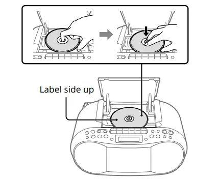 Sony Stereo CDCassette Boombox Home Audio Radio (3)