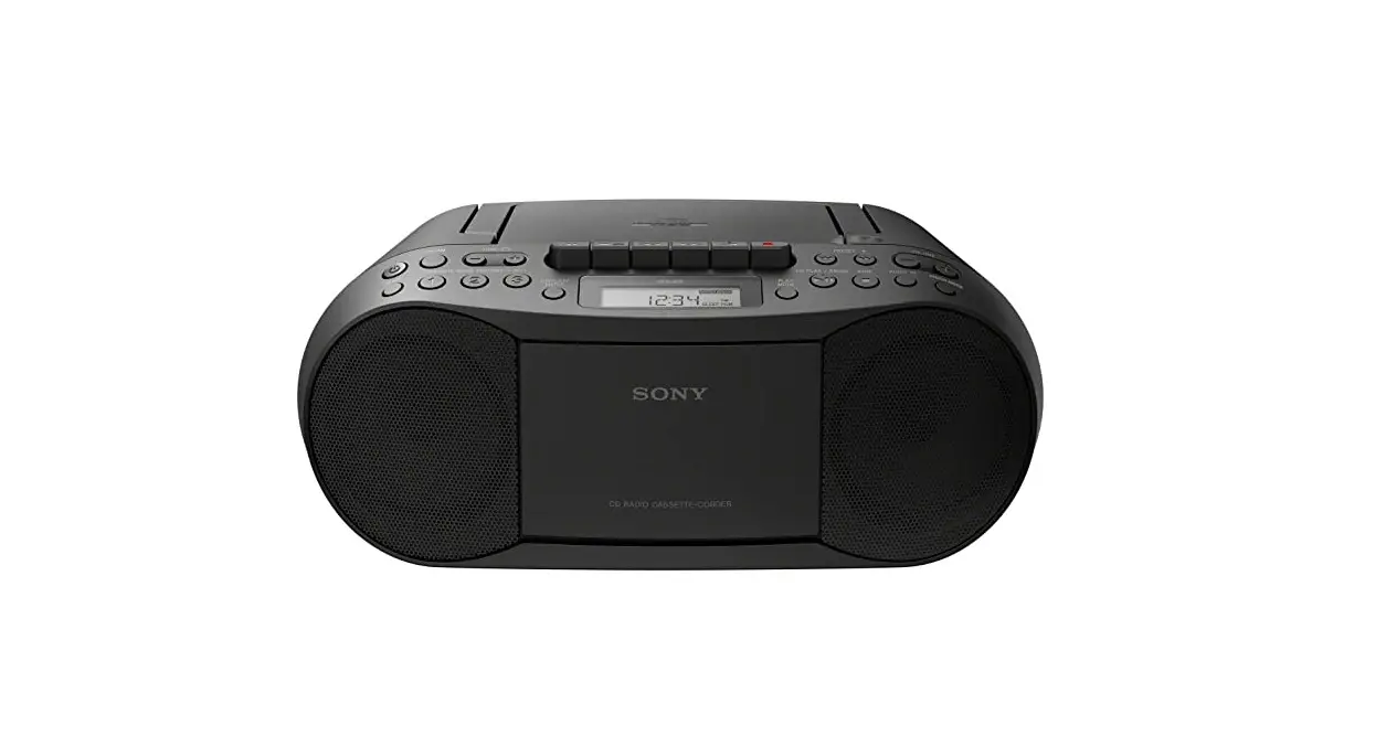 Sony Stereo Cd/cassette Boombox Home Audio Radio-user Instructions