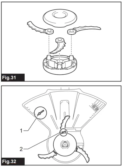makita DUR189 Cordless Grass Trimmer - Fig 12
