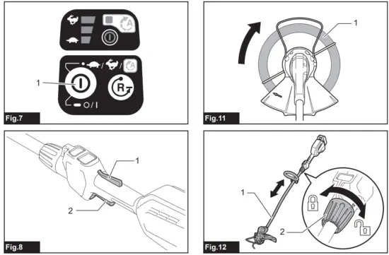 makita DUR189 Cordless Grass Trimmer - Fig 4