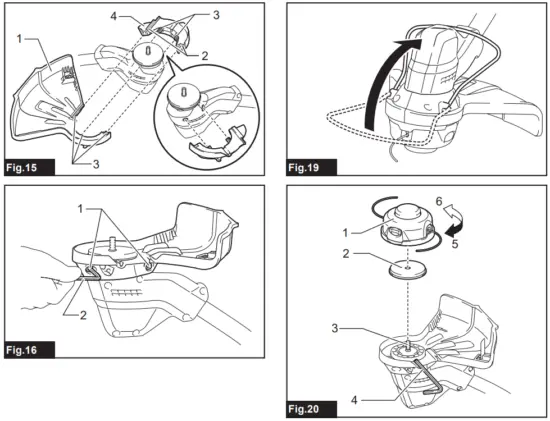 makita DUR189 Cordless Grass Trimmer - Fig 6