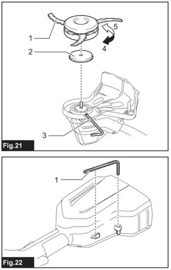 makita DUR189 Cordless Grass Trimmer - Fig 7