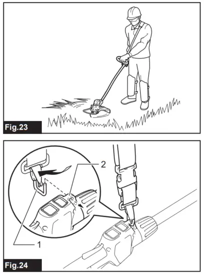 makita DUR189 Cordless Grass Trimmer - Fig 8