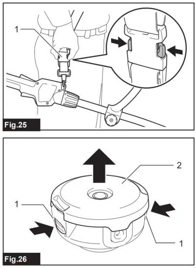 makita DUR189 Cordless Grass Trimmer - Fig 9