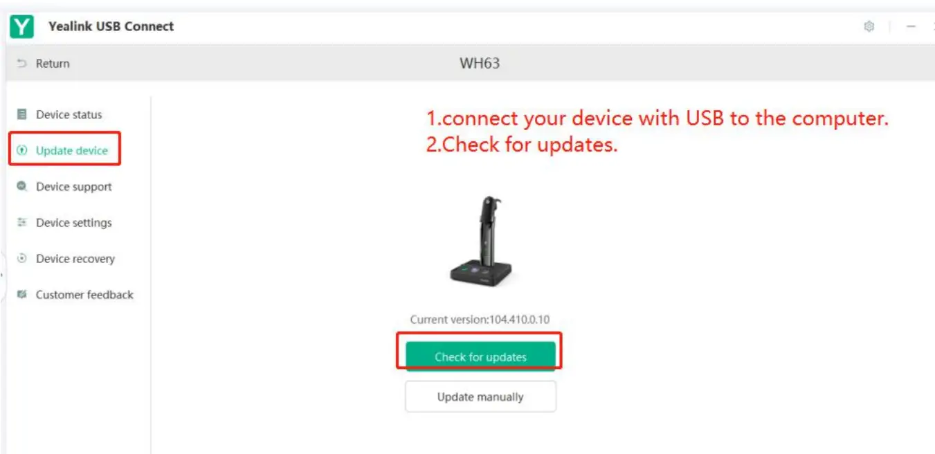 Yealink WH66 Wireless Bluetooth Headset app
