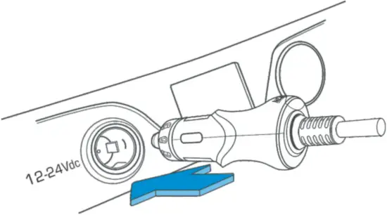 NEXTBASE 4 Plug Cigarette Power cable in to the car power supply
