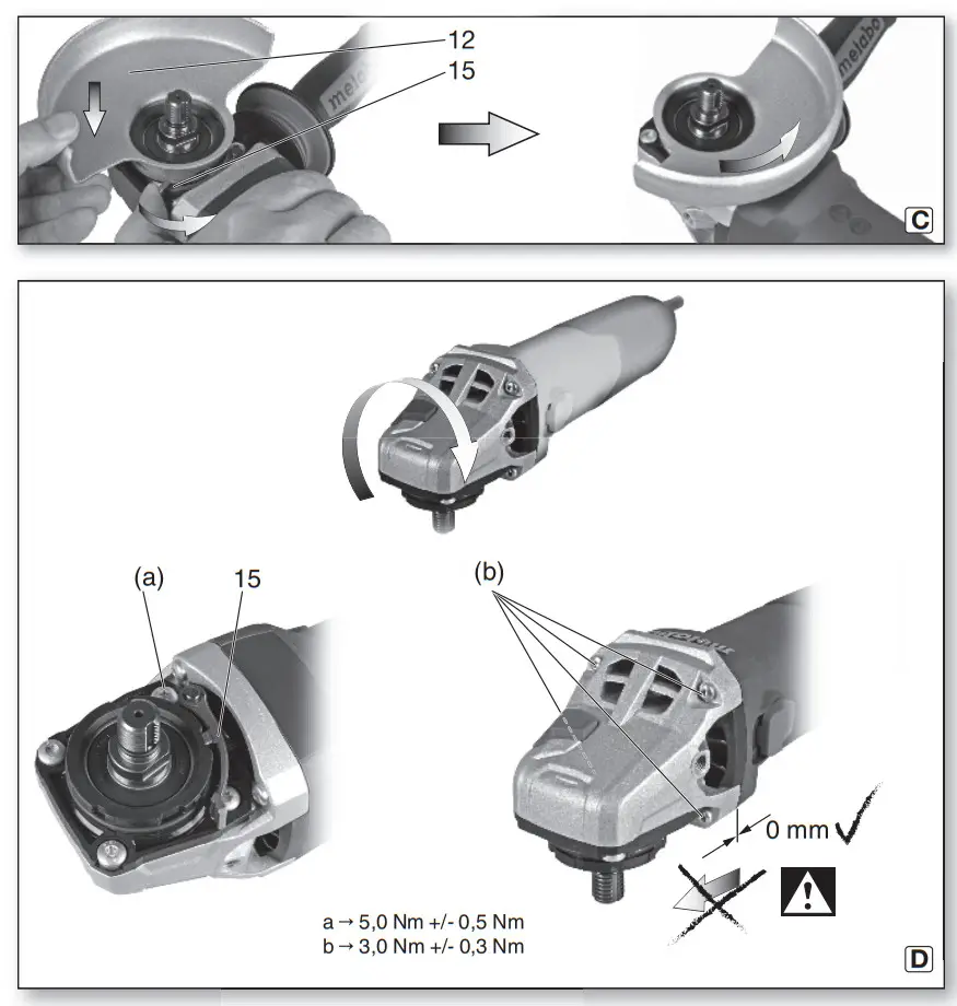 metabo W 9 115 1 2 Inch Angle Grinder - Fig 2