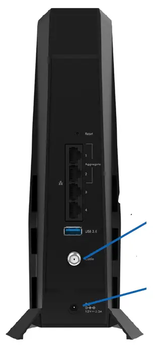 NETGEAR CAX30 AX2700 WiFi Cable Modem Router 02