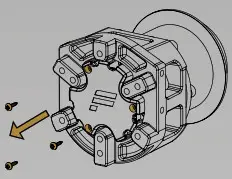 FANATEC Podium Hub Compress Loosen