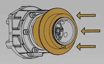FANATEC Podium Hub Compress and hold the