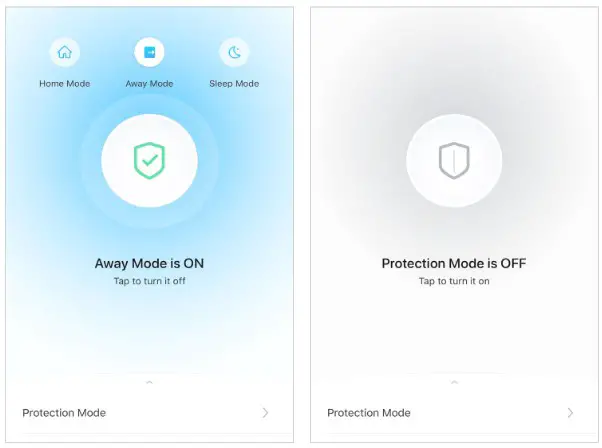 Tp Link H100 Tapo Smart IoT Hub with Chime - Set Protection Mode 2