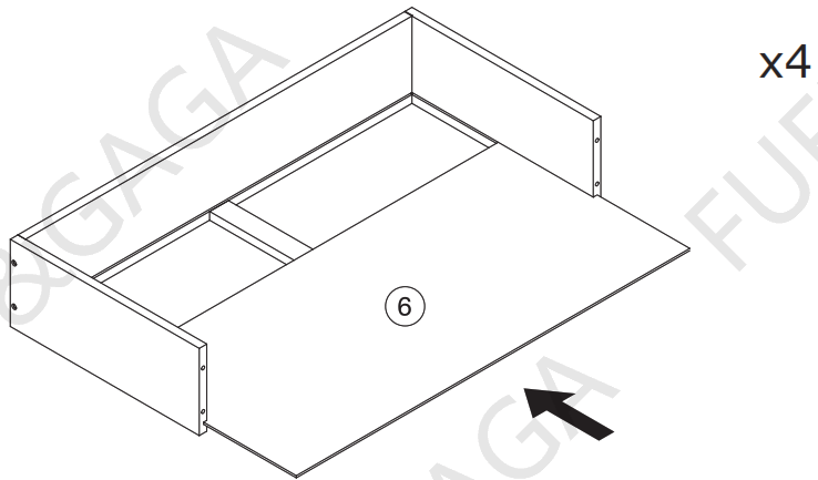 homedepot 4-Drawers Black Wood Chest of Drawer Accent Storage - fig10