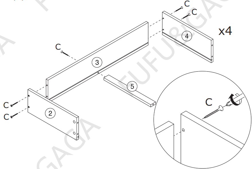 homedepot 4-Drawers Black Wood Chest of Drawer Accent Storage - fig9