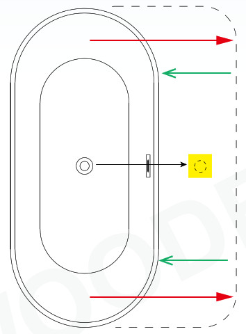 WOODBRIDGE Freestanding Bathtub - INSTALLATION ON SLAB FLOOR 1