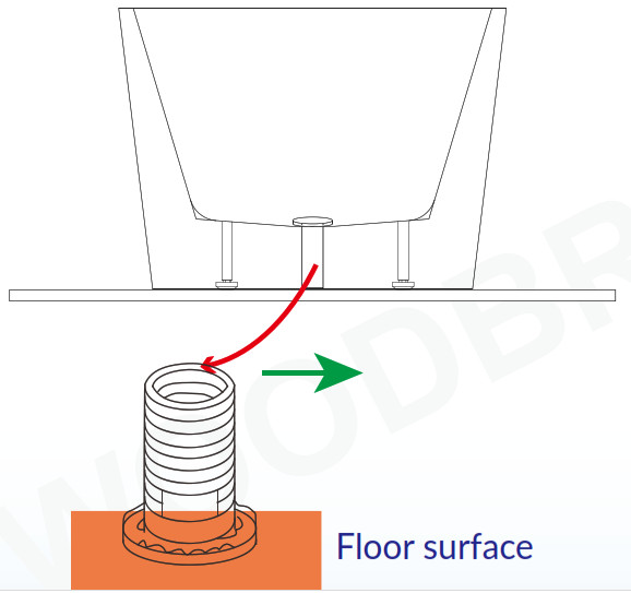 WOODBRIDGE Freestanding Bathtub - INSTALLATION ON SLAB FLOOR 4