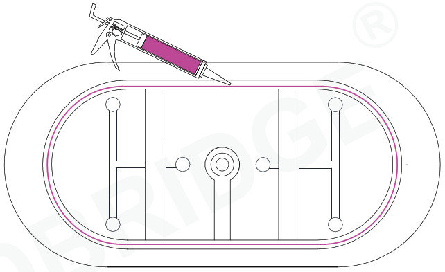 WOODBRIDGE Freestanding Bathtub - INSTALLATION ON SLAB FLOOR 6