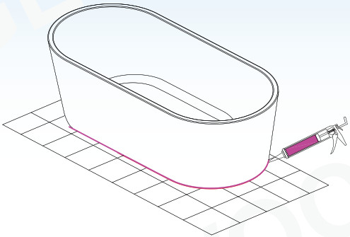 WOODBRIDGE Freestanding Bathtub - INSTALLATION ON SLAB FLOOR 8