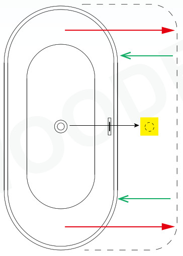WOODBRIDGE Freestanding Bathtub - Installation with underfloor Access 1