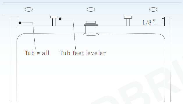 WOODBRIDGE Freestanding Bathtub - Installation with underfloor Access 3